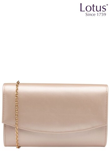 Lotus Footwear Pink Clutch Bag with Chain (Q37483) | £50