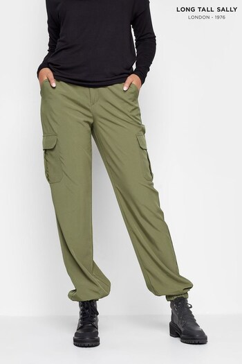 Long Tall Sally Green Cargo Trousers (Q37501) | £35