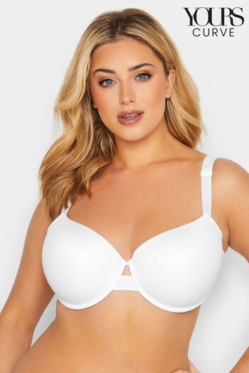 Yours Curve White Comfort T-Shirt baseball Bra (Q37531) | £24