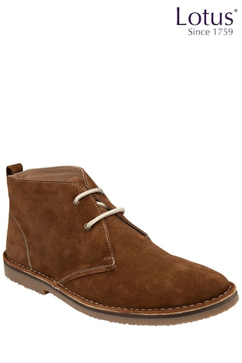 Lotus Footwear Brown Leather Casual Boots (Q37658) | £60
