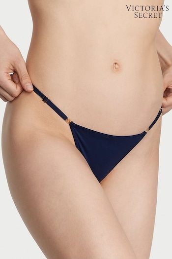 Victoria's Secret Ensign Navy Blue Smooth Thong Knickers (Q37703) | £14