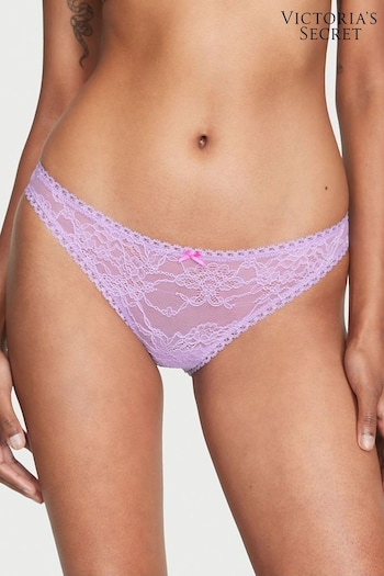Victoria's Secret Jasmine Purple Lace Up Cheeky Knickers (Q37706) | £14