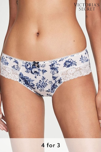 Victoria's Secret Coconut White Floral Lace Hipster Knickers (Q37709) | £14
