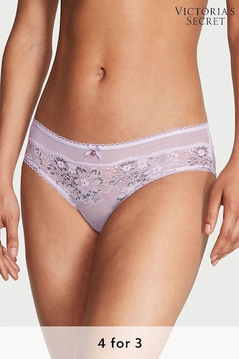 Victoria's Secret Lucky Lilac Purple Lace Hipster Knickers (Q37761) | £14