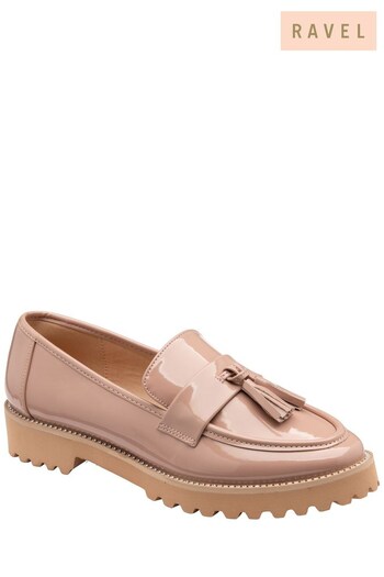 Ravel Nude Patent Loafers (Q38093) | £55