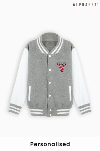 Personalised Kids Varsity Jacket by Alphabet (Q38189) | £28