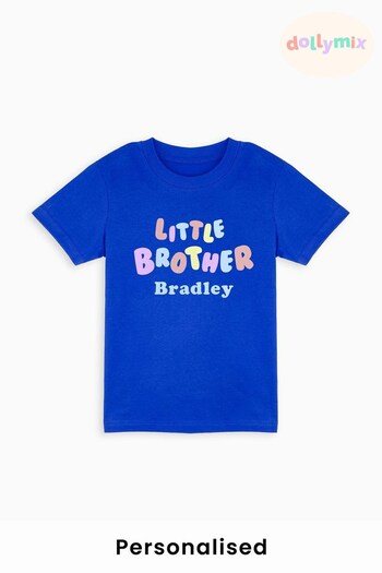 Personalised Little Brother T-Shirt by Dollymix (Q38364) | £17