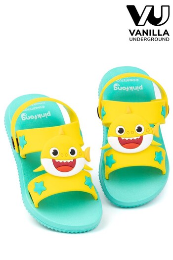 Vanilla Underground Yellow Baby Shark Character Sandals - Kids (Q38438) | £14