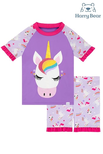 Harry Bear Pink Rainbow Print Swimsuit (Q38508) | £18
