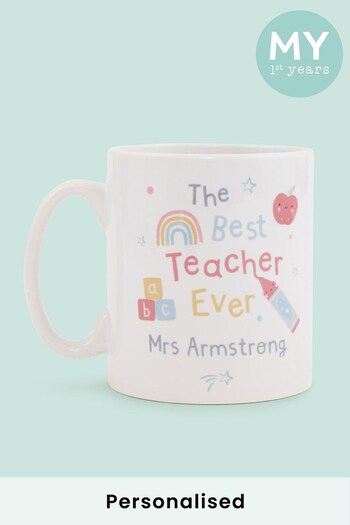 Personalised The Best Teacher Ever Mug by My 1st Years (Q38550) | £12