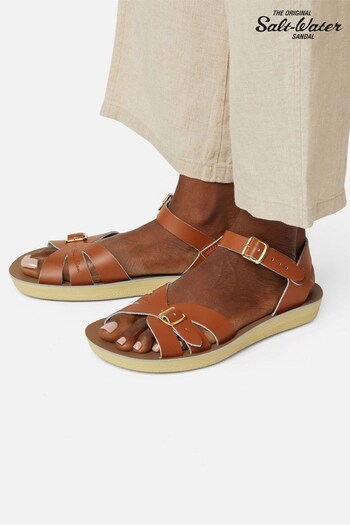 Salt-Water Sandals met Brown The Boardwalk Flat Strappy Sandal (Q38587) | £70