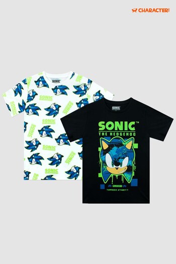 Character Green Sonic 2 Multipack Short Sleeve T-Shirt (Q38594) | £21