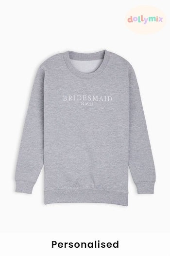 Personalised Kids Bridesmaid Sweatshirt by Dollymix (Q38614) | £20