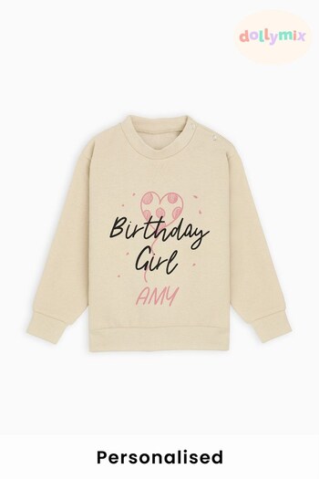 Personalised Birthday Girl Sweatshirt by Dollymix (Q38625) | £20