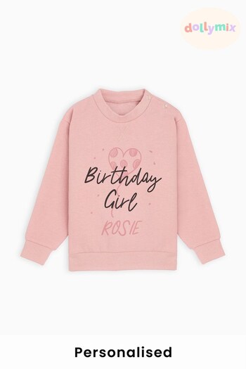 Personalised Birthday Girl Sweatshirt by Dollymix (Q38626) | £20