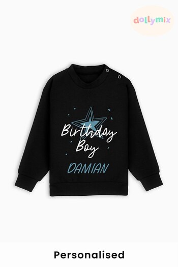Personalised Birthday Boy Sweatshirt by Dollymix (Q38627) | £20