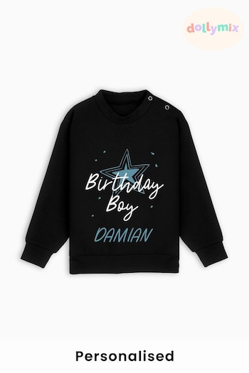 Personalised Birthday Boy Sweatshirt by Dollymix (Q38627) | £20