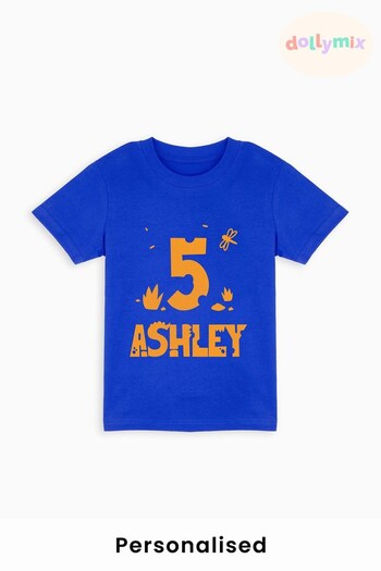 Personalised Toddler Dino Age T-Shirts by Dollymix (Q38637) | £17