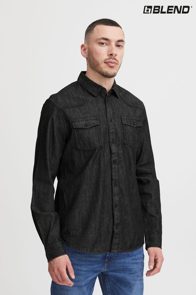Share 155+ style denim shirt men latest dedaotaonec