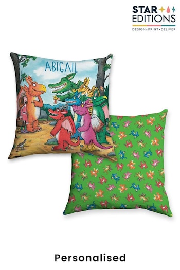 Personalised Zog and Friends Zog  Cushion by Star Editions (Q38769) | £24.99