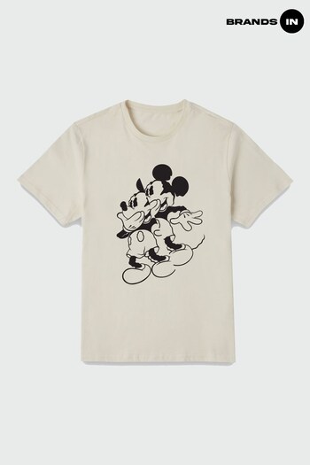 Brands In CREAM Minnie Mouse Daisy Duck Friendship Girls Charcoal T-Shirt by BrandsIn (Q38985) | £23