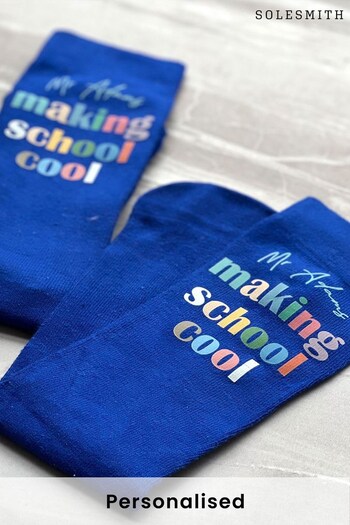 Making School Cool Teacher Gift Socks by Solesmith (Q39092) | £15