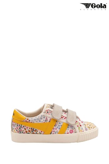 Gola Cream X Cath Kidston Tennis Mark Cox Strap KD Kids Trainers (Q39498) | £50