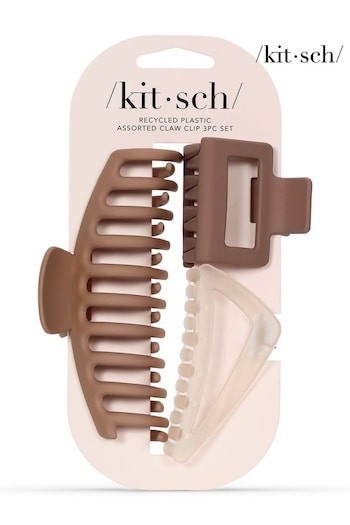 Kitsch Assorted Claw Clips 3pc Set (Q39707) | £10.50