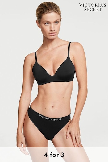 Victoria's Secret Black Smooth Seamless Bikini Knickers (Q39785) | £9
