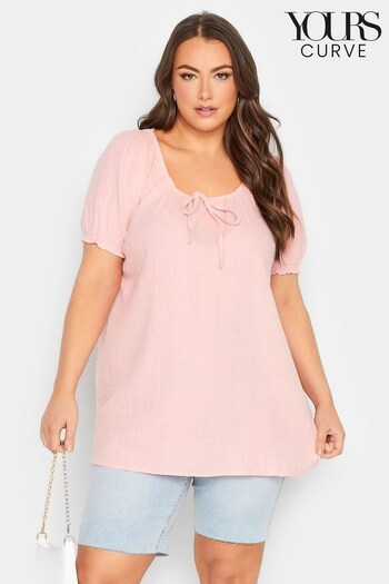 Yours Curve Pink Boho Top (Q40061) | £25