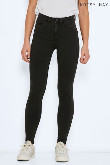 NOISY MAY Grey Callie High Waist Skinny Jeans (Q40218) | £22