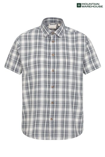 Mountain Warehouse Grey Weekender Cotton Shirt - Mens (Q40419) | £25