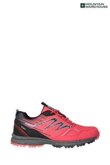 Mountain Warehouse Red Enhance Mens Waterproof Trail Running Shoes (Q40430) | £72