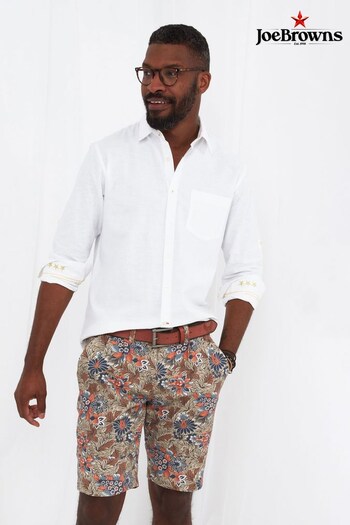 Joe Browns White Very Versatile Shirt Contains Linen (Q40506) | £43