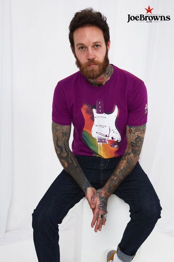 Joe Browns Purple Serious Summer Print T-Shirt (Q40508) | £27
