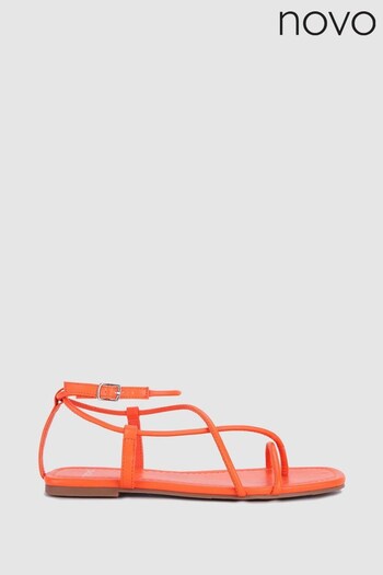 Novo Orange Takara Strappy Flat Sandal (Q40528) | £30