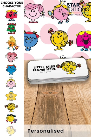 Personalised Little Miss Pencil Tin by Star Editions (Q40628) | £12