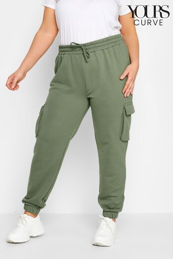 Yours Curve Green Cargo Jogger (Q40639) | £25