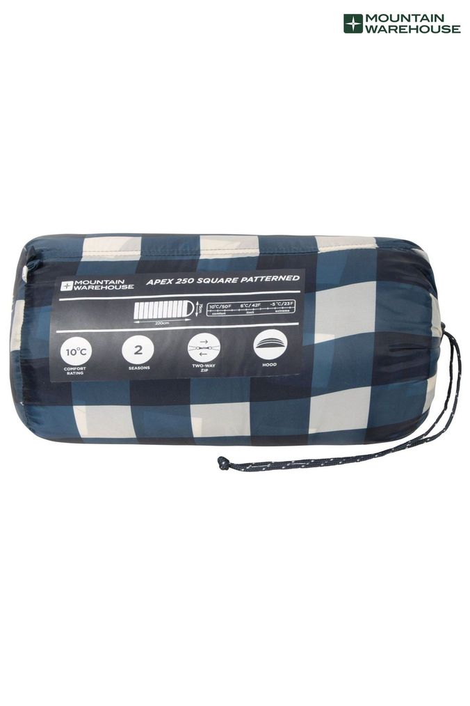 Mountain Warehouse Blue Apex 250 Square Sleeping Bag (Q40812) | £32