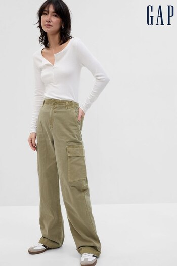 Gap Green Loose Khaki Cargo Trousers (Q41162) | £65