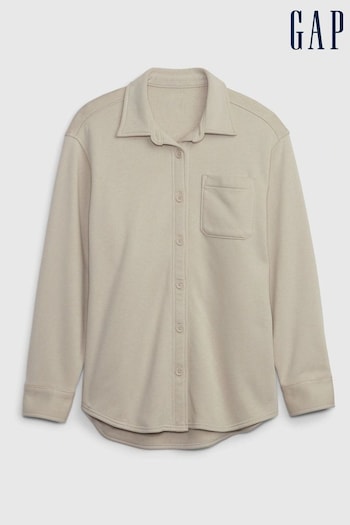 Gap Beige Vintage Soft Shirt Jacket (Q41166) | £45
