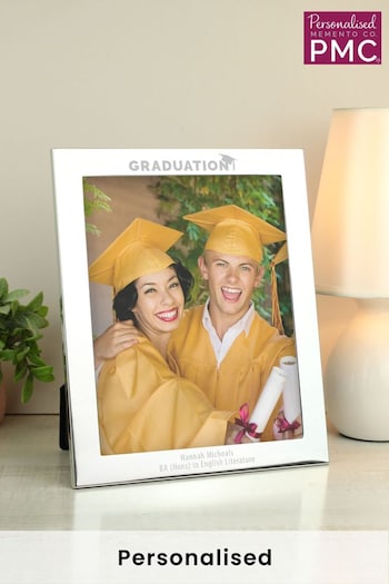 Personalised Graduation 10x8 Silver Photo Frame by PMC (Q41247) | £20