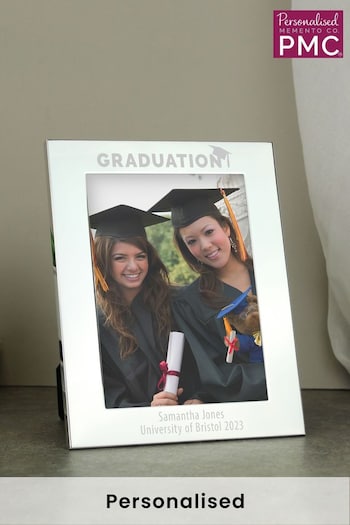 Personalised Graduation 5x7 Silver Photo Frame by PMC (Q41248) | £15