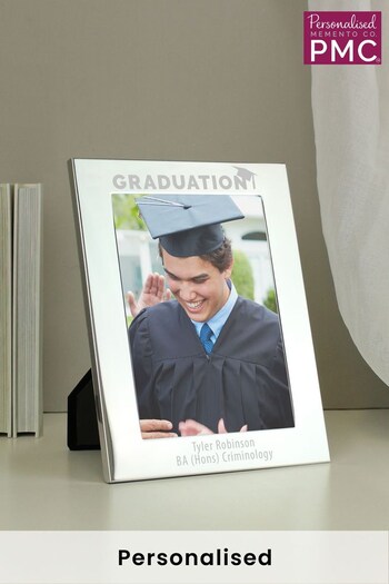 Personalised Graduation Silver 6x4 Photo Frame by PMC (Q41249) | £12