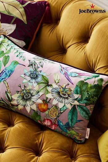 Joe Browns Purple Multi Brilliant Floral Boudoir Print Cushion (Q41254) | £29