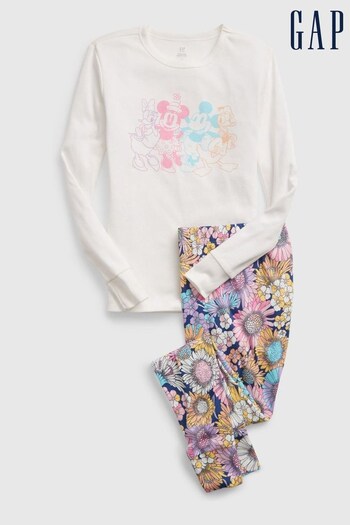 Gap White Disney Mickey Mouse Pyjama Set (Q41339) | £28
