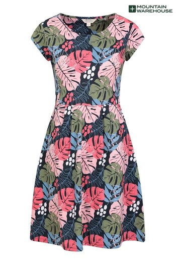 Mountain Warehouse Pink Cannes Short Sleeved Womens Pocket Dress (Q41345) | £44