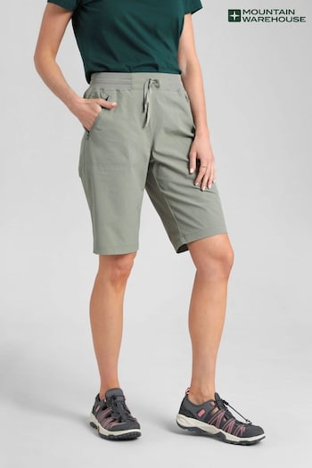 Mountain Warehouse Green Explorer Womens Long Shorts (Q41348) | £31