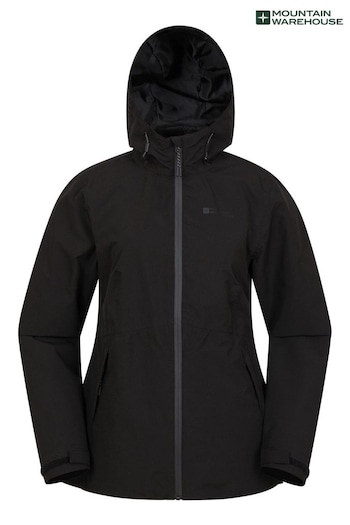 Mountain Warehouse Black Vancouver Ultra-Lightweight Waterproof Jacket - Womens (Q41354) | £56