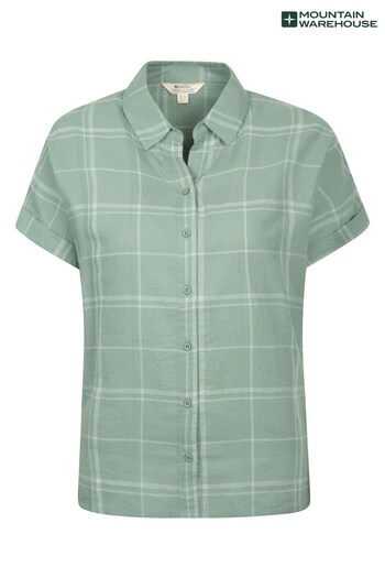 Mountain Warehouse Green Palm Relaxed Check Shirt - Womens (Q41361) | £30